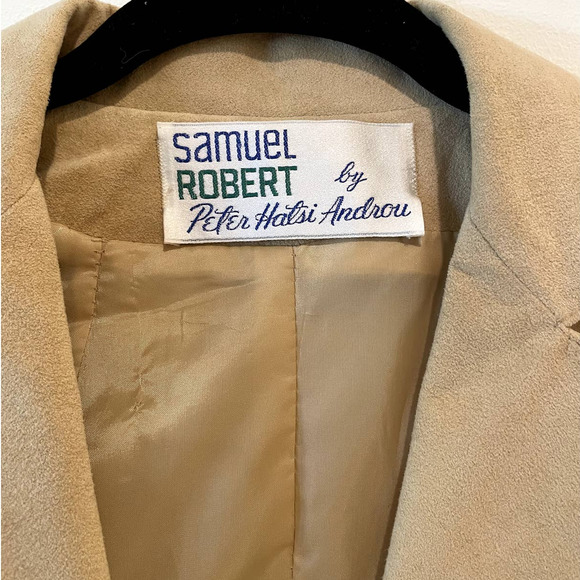 Samuel Roberts Tan Suede Long Sleeve Jacket - Picture 4 of 5